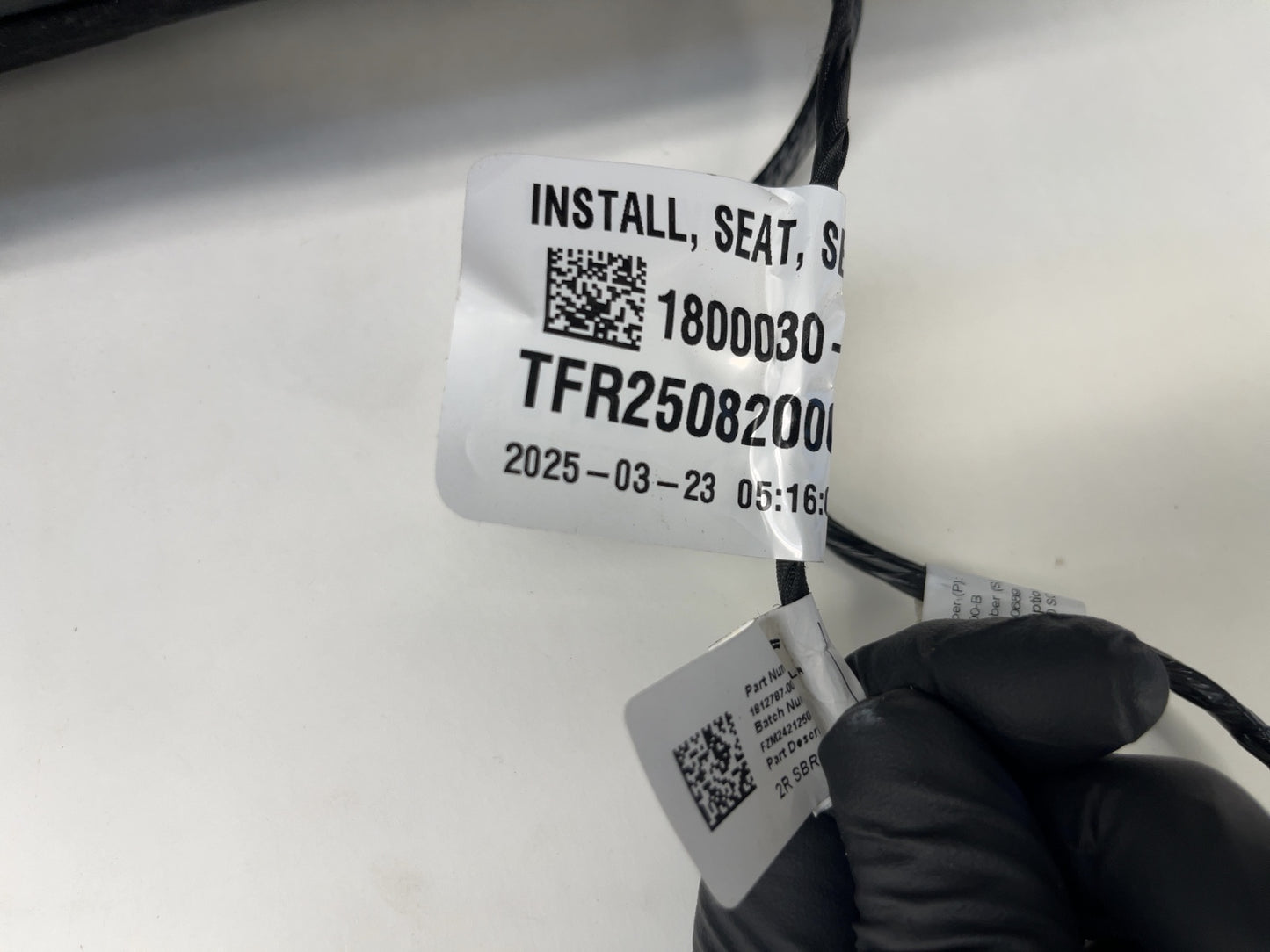 2024-2025 Tesla Model 3 Highland Rear Lower Seat Cushion Black 7754336-01-A