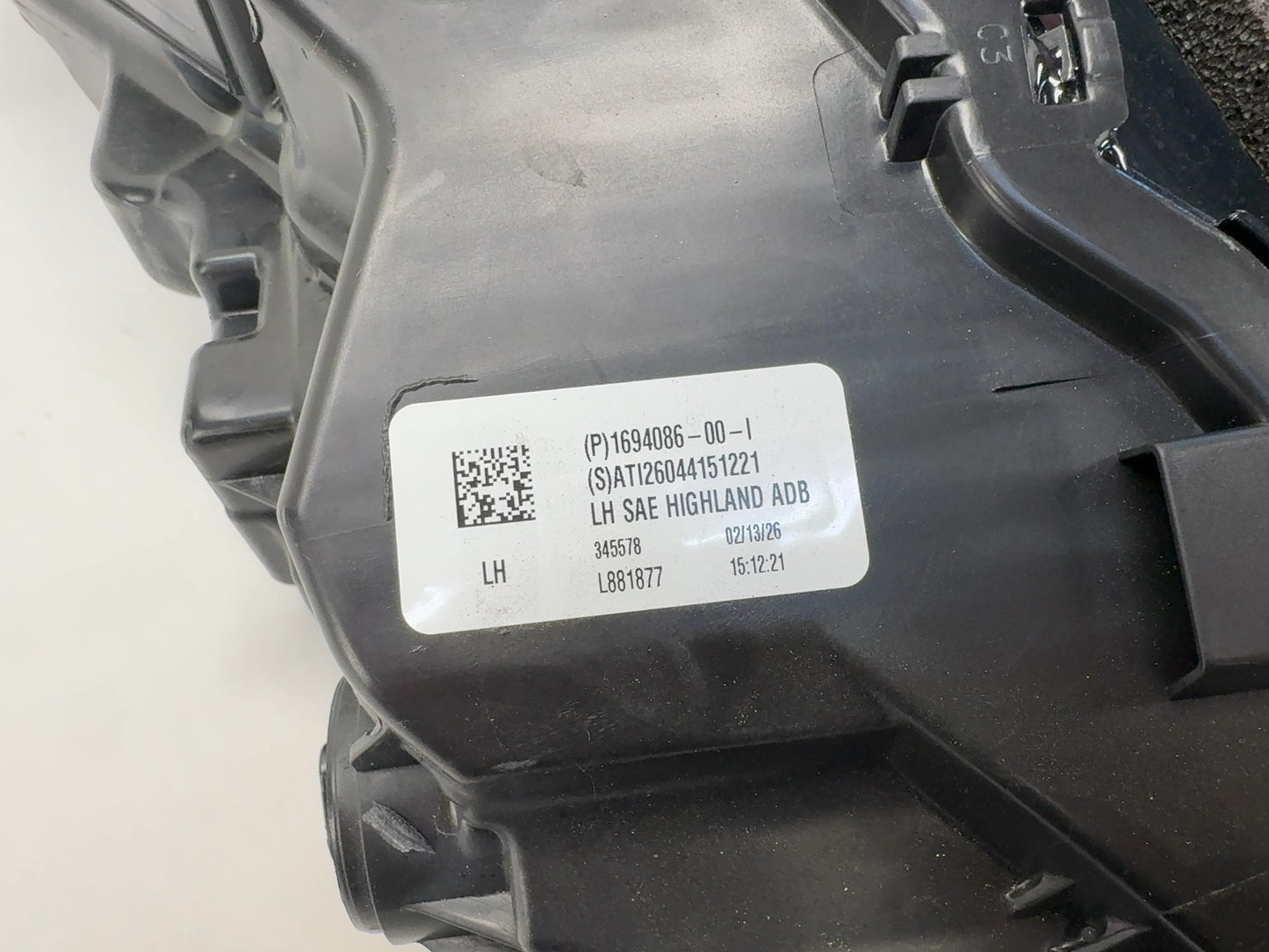 2025-2026 Tesla Model 3 Highland Front Headlamp Left 1694086-00-I