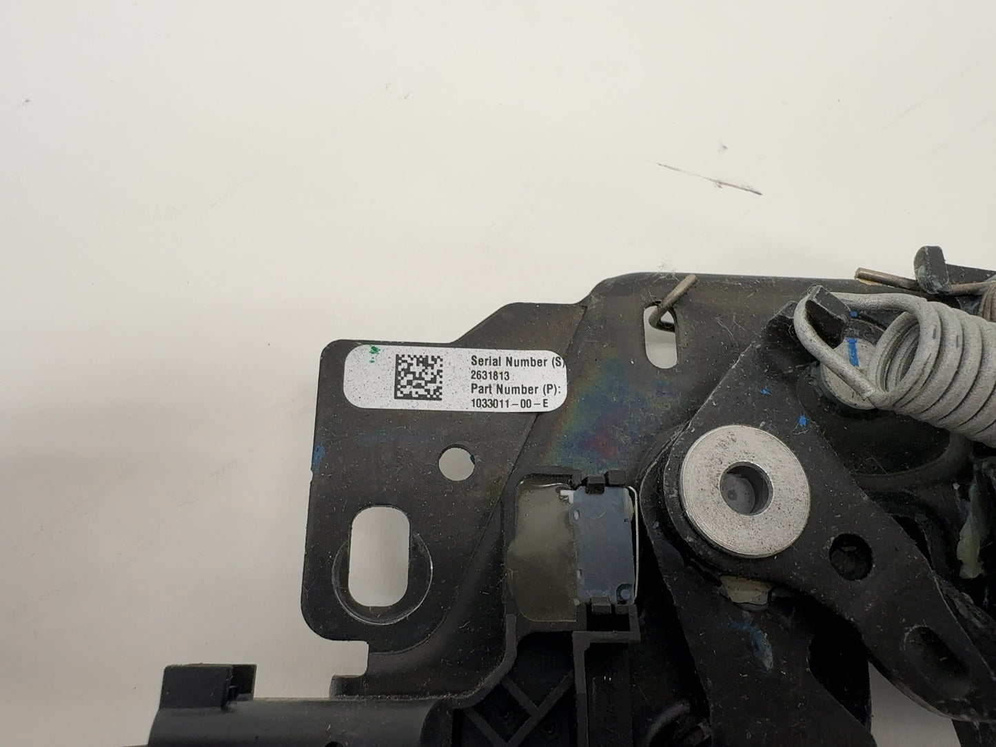 2018 Tesla Model 3 Hood Latch With Actuators 1033011-00-E
