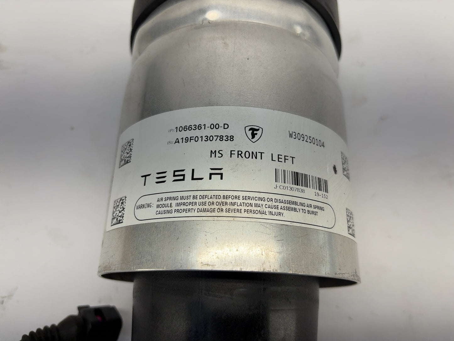 2019-2021 Tesla Model S Front Air Spring Module Left 1066361-00-D