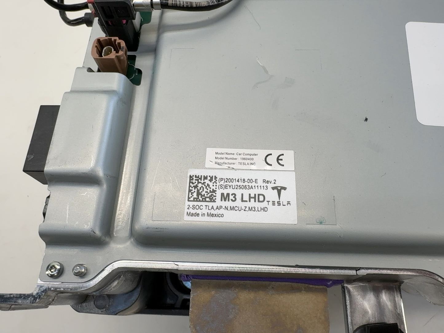 2025 Tesla Model 3 Highland Car Computer With Vc Left Controller 2001418-00-E