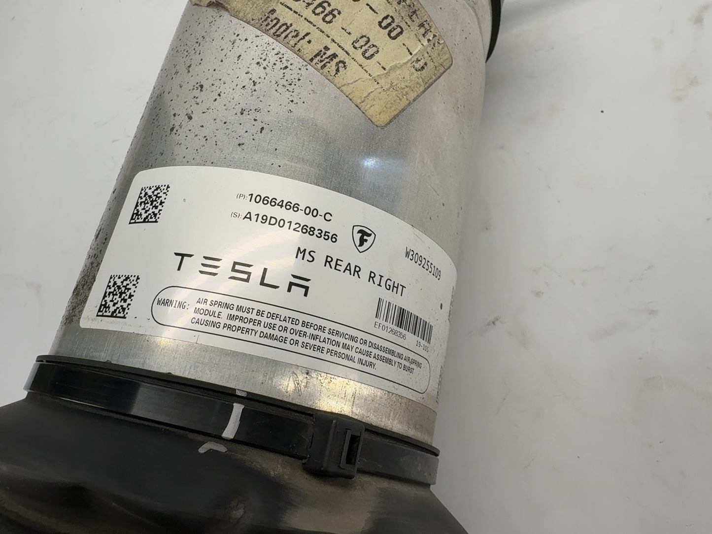 2019 Tesla Model S Rear Air Spring Module Right 1066466-00-C